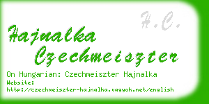 hajnalka czechmeiszter business card